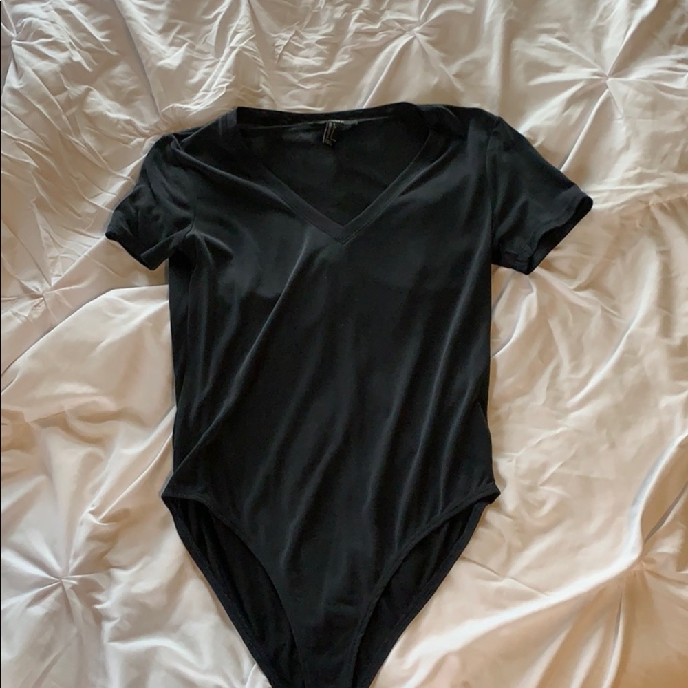 V-neck one piece